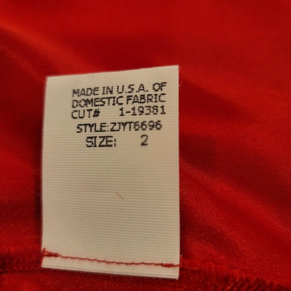 BNWT David Meister Red Cocktail Dress, Size 2 - Picture 10 of 10